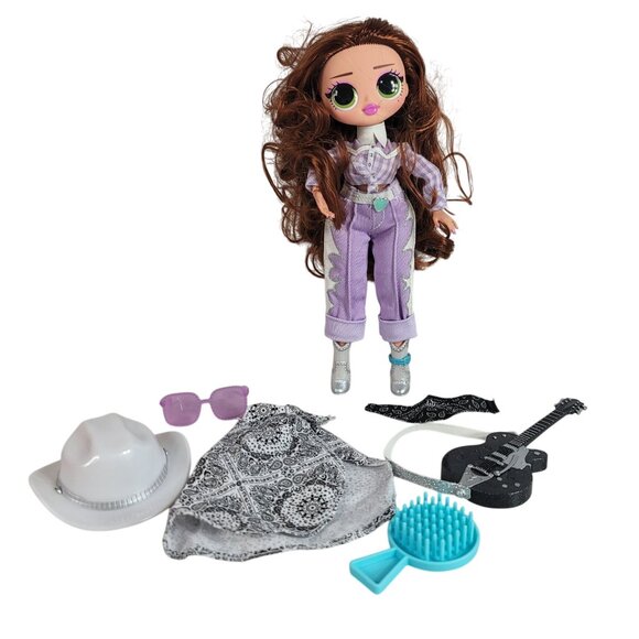 LOL Surprise OMG Series Remix Lonestar 9" Doll Cowboy Boots Hat Guitar 12 PCS - Picture 9 of 11